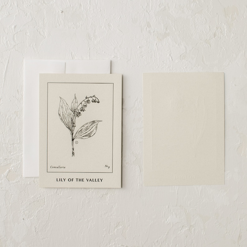 Cartas de lirio de los valles Single Sided Card