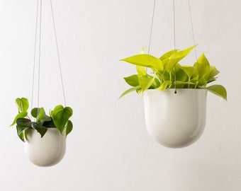 Arched Hanging Planters | Stoneware