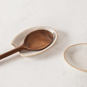 Minimal Spoon Rest Stoneware image 1