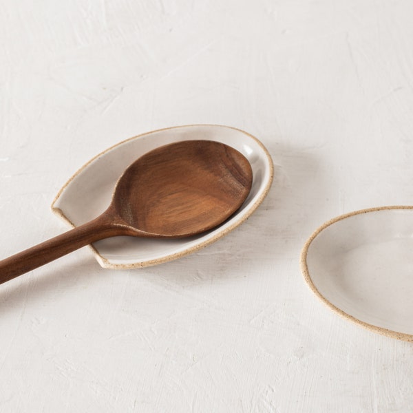 Minimal Spoon Rest | Stoneware