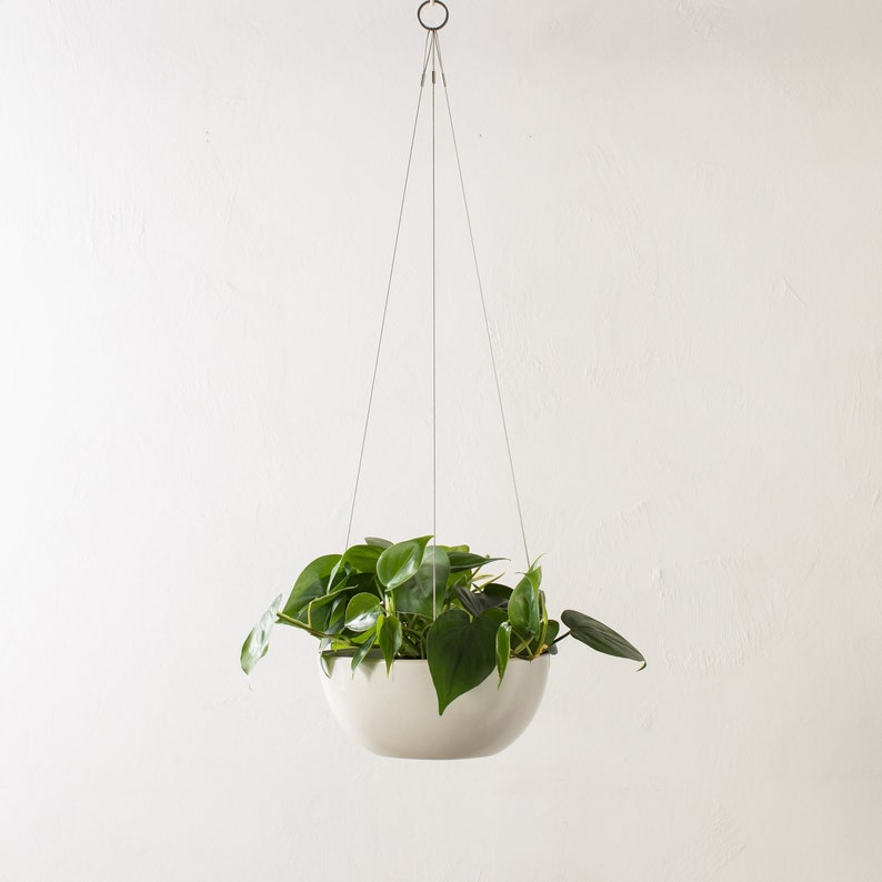 Minimal Hanging Planter No. 2 Stoneware image 1