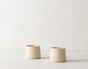 8 oz Minimal Cup | Raw Stoneware