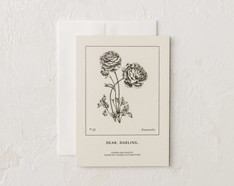 Dear, Darling | Ranunculus Cards