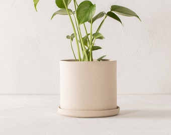 6" Minimal Planter | Raw Stoneware