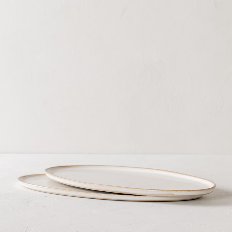 Oval Serving Tray Stoneware image 1