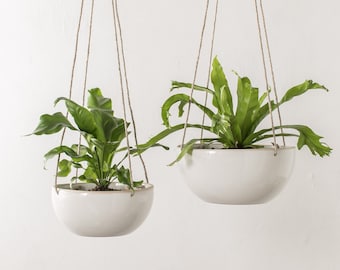 Minimal Hanging Planter | Seconds | Hemp Cord