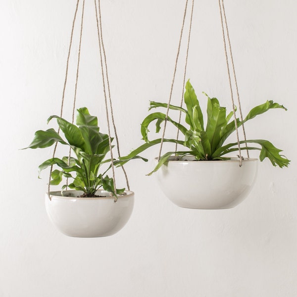 Minimal Hanging Planter | Seconds | Hemp Cord