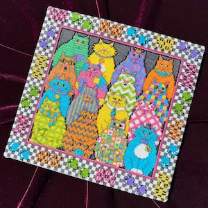 Cat Crazy - Cross-Stitch Pattern by Elli Jenks - Printed and Posted