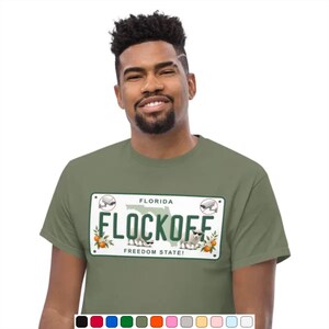 Florida FLOCKOFF Novelty Plate T-shirt, Anti Flock-kamera, Anti ALPR