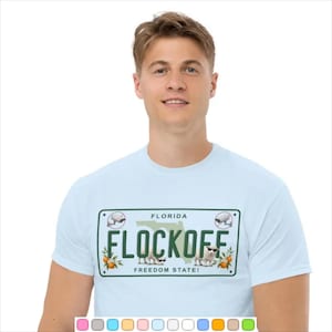 Camiseta con placa novedosa Florida FLOCKOFF / Cámara anti-Flock, anti-ALPR