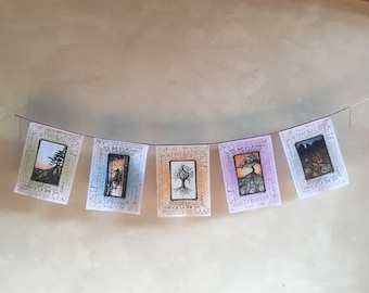 Prayer Flags: Large Trees, recycled polyester, fade resistant, eco-friendly gift