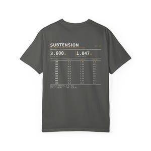 MIL MOA Reference T-Shirt, Long Range Shooting Shirt, Scope Math Back Print, Precision Rifle Gift, Garment Dyed Heavyweight Tee image 16