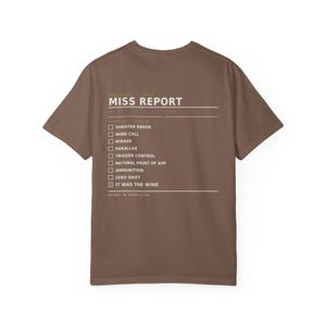 Funny Shooting T-Shirt, It Was the Wind Shirt, Long Range Shooter Humor, Precision Rifle Gift, Garment Dyed Heavyweight Tee image 12