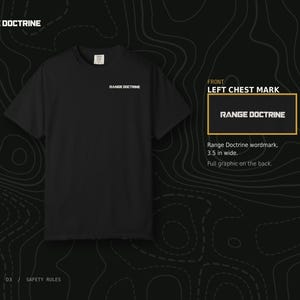 Camiseta con normas de seguridad para armas de fuego, camiseta para oficial de campo de tiro, estampado de seguridad en la espalda, regalo para instructor de tiro, camiseta de tejido grueso teñida en prenda. imagen 5