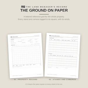 Deer Hunting Log Printable, Trail Camera Survey Sheets, Food Plot Record, Hunting Land Management Log Book PDF, Harvest and Observation Log image 5