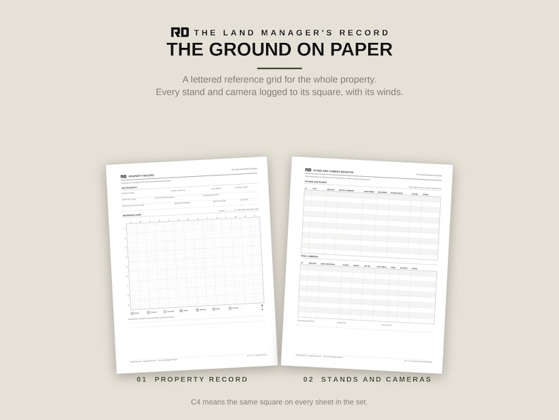 Deer Hunting Log Printable, Trail Camera Survey Sheets, Food Plot Record, Hunting Land Management Log Book PDF, Harvest and Observation Log image 5