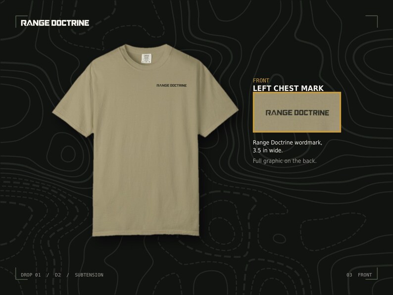 MIL MOA Reference T-Shirt, Long Range Shooting Shirt, Scope Math Back Print, Precision Rifle Gift, Garment Dyed Heavyweight Tee image 5