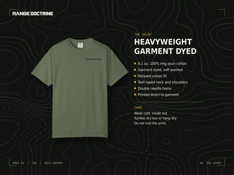 Funny Shooting T-Shirt, It Was the Wind Shirt, Long Range Shooter Humor, Precision Rifle Gift, Garment Dyed Heavyweight Tee image 15