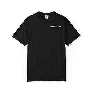 Double Stack Pistol T-Shirt, Technical Line Drawing Back Print, Competition Shooting Shirt, Range Day Gift, Garment Dyed Heavyweight Tee image 11