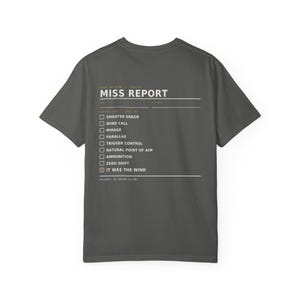 Funny Shooting T-Shirt, It Was the Wind Shirt, Long Range Shooter Humor, Precision Rifle Gift, Garment Dyed Heavyweight Tee image 16