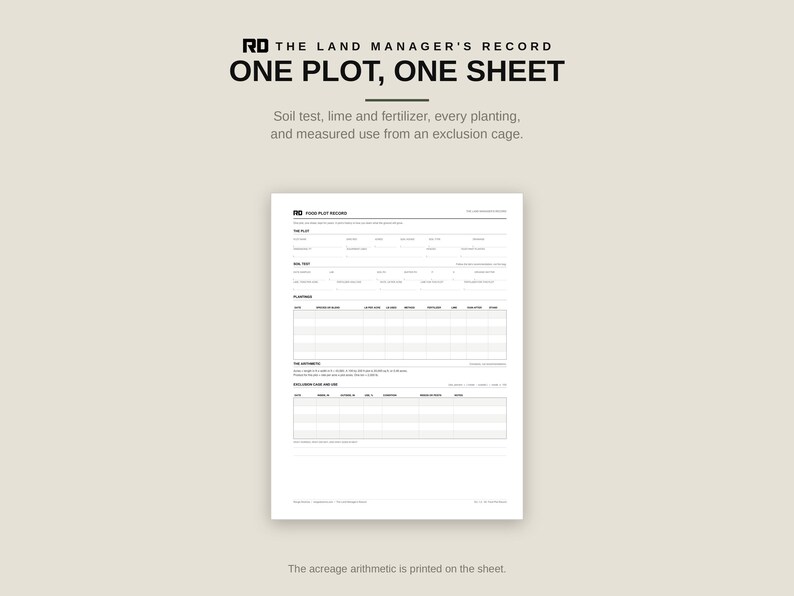 Deer Hunting Log Printable, Trail Camera Survey Sheets, Food Plot Record, Hunting Land Management Log Book PDF, Harvest and Observation Log image 6