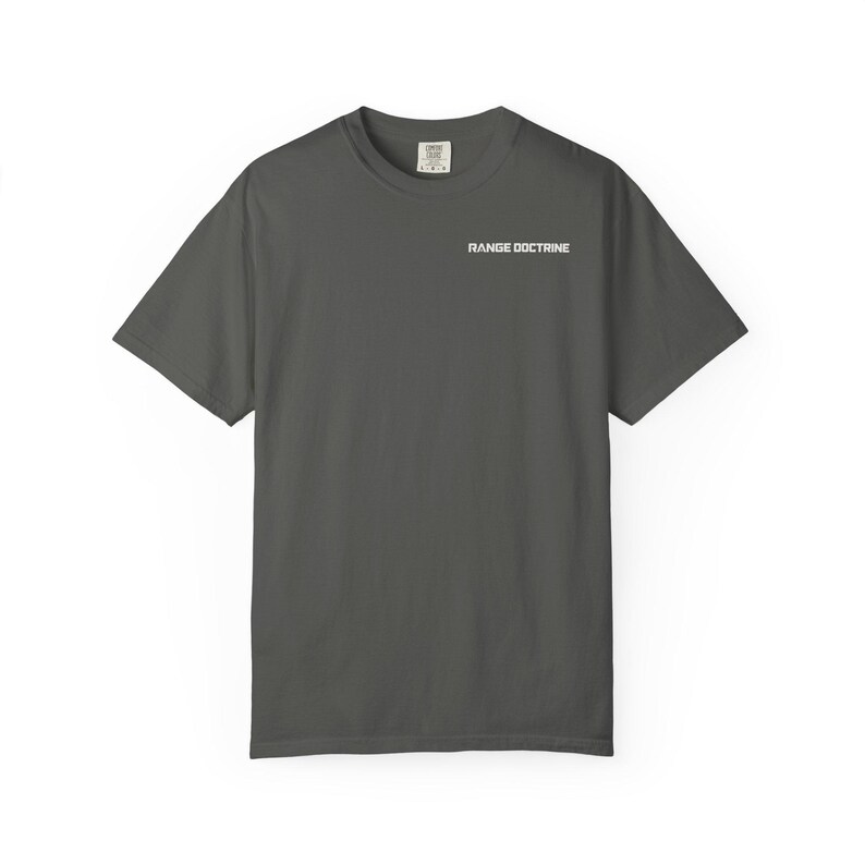 MIL MOA Reference T-Shirt, Long Range Shooting Shirt, Scope Math Back Print, Precision Rifle Gift, Garment Dyed Heavyweight Tee image 14