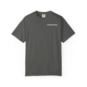 Dope Card T-Shirt, Long Range Shooting Shirt, Ballistic Data Back Print, Precision Rifle Gift, Garment Dyed Heavyweight Tee image 14