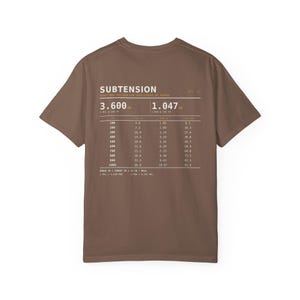 MIL MOA Reference T-Shirt, Long Range Shooting Shirt, Scope Math Back Print, Precision Rifle Gift, Garment Dyed Heavyweight Tee image 12