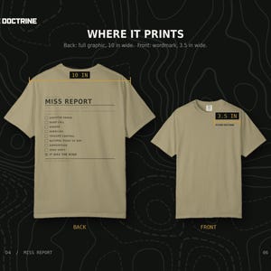 Funny Shooting T-Shirt, It Was the Wind Shirt, Long Range Shooter Humor, Precision Rifle Gift, Garment Dyed Heavyweight Tee image 11