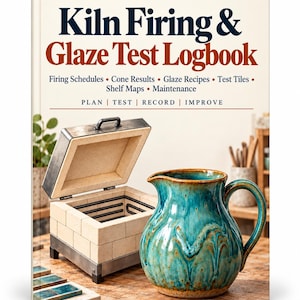 Pottery Logbook Printable PDF, Kiln Firing Records and Glaze Test Journal