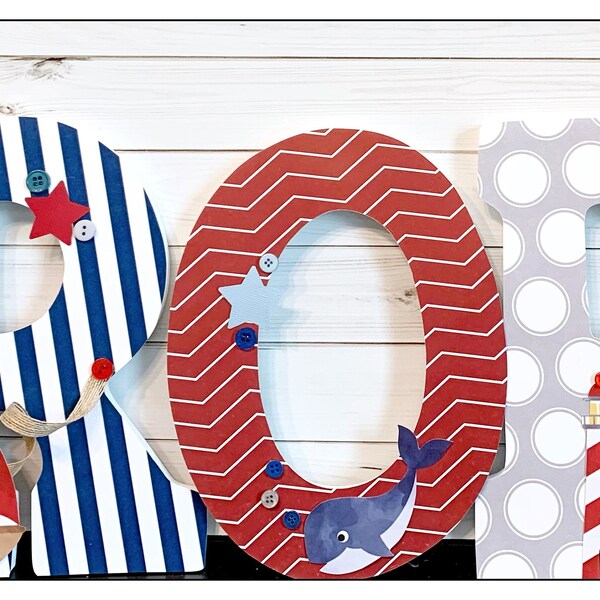 Nautical Letters - Etsy