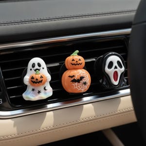 Halloween-klämmor för bilventilation för dekoration | Läskig luftfräschare för bil | Festlig presentidé till bilinredning
