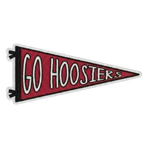 Broderad vimpellapp från Go Hoosiers | Tillbehör för vintage sportjacka för college