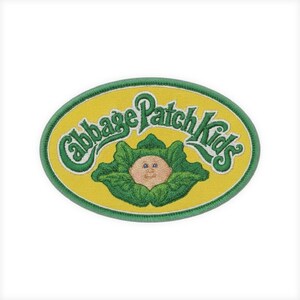 Cabbage Patch Kids Embroidered Patch | Vintage Retro Doll Jacket Accessory