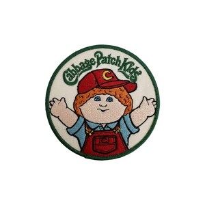 Cabbage Patch Kids Embroidered Patch | Vintage Doll Retro Jacket Accessory