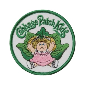 Cabbage Patch Kids Embroidered Patch | Vintage Doll Retro Jacket Accessory