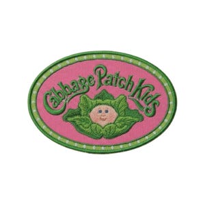 Patch bordado Cabbage Patch Kids | Boneca retrô vintage