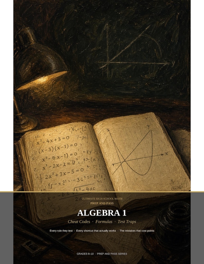 Algebra 1 Cheat Codes Study Guide | Formulas, Shortcuts, Test Traps ...