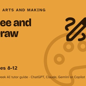 Drawing for Kids, 12-Week AI Tutor Guide, Learn to Draw by Learning to See, Shapes, Shading, Still Life, Ages 8 to 12, PDF image 1