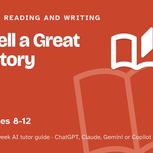 Storytelling for Kids, 12-Week AI Tutor Guide, Creative Writing and Imagination, Plot, Characters, Ages 8 to 12, PDF image 1