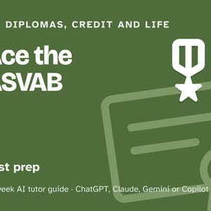 ASVAB Prep Study Plan, 12-Week AI Tutor Guide, Arithmetic Reasoning, Math Knowledge and Word Knowledge Practice, PDF