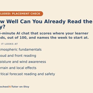 Learn to Read the Weather, 12-Week AI Tutor Guide, Clouds, Fronts, Pressure and Wind, Forecast by Observation, PDF bild 5