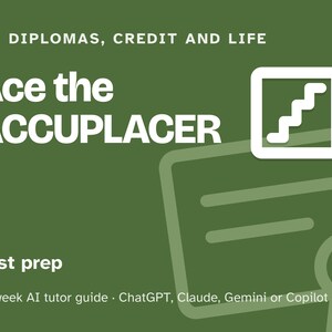 ACCUPLACER Prep Study Plan, 12-Week AI Tutor Guide, College Placement Test Math, Reading and Writing, PDF