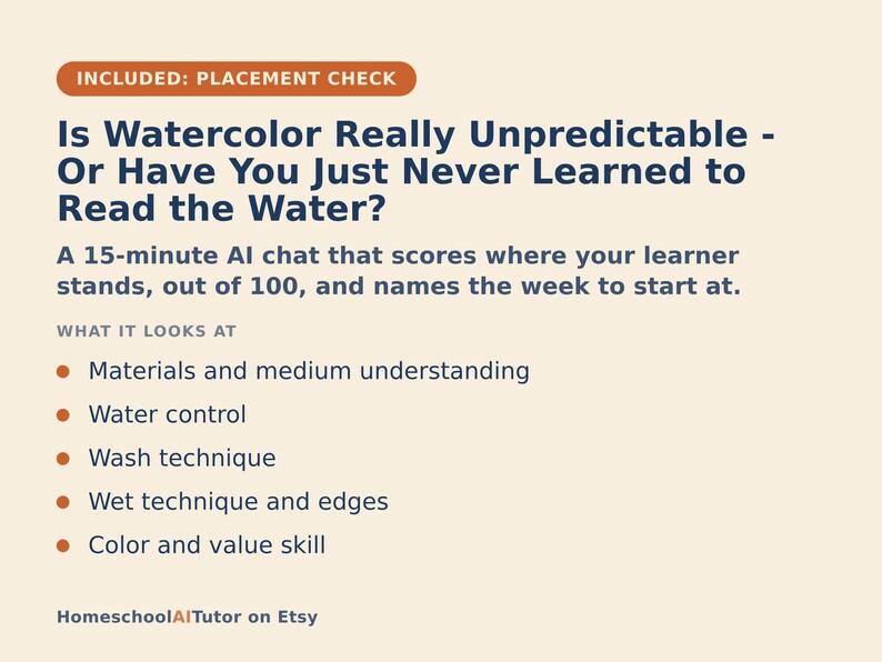 Watercolor for Beginners, 12-Week AI Tutor Guide, Washes, Wet on Wet, Color Mixing and Layering, Adults, PDF bild 5