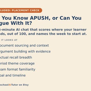 AP US History Prep Study Plan, 12-Week AI Tutor Guide, Period Review and Essay Practice, Homeschool High School imagen 5