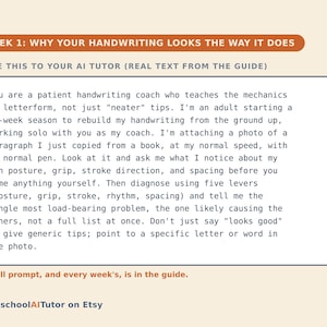 Handwriting Improvement for Adults, 12-Week AI Tutor Course, Better Penmanship, Letterforms, Intro to Calligraphy, PDF image 1