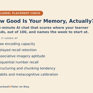 Memory Improvement Course for Adults, 12-Week AI Tutor Guide, Memory Palace, Names and Faces, Spaced Repetition, PDF image 5