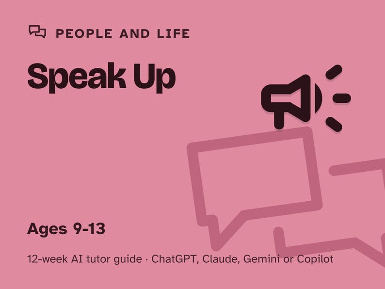 Public Speaking for Kids, 12-Week AI Tutor Guide, Confident Presentations for Shy Kids, Ages 9 to 13, Homeschool, PDF image 1