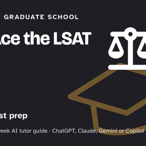 LSAT Prep Study Plan, 12-Week AI Tutor Guide, Logical Reasoning, Reading Comprehension and Timed Practice, PDF