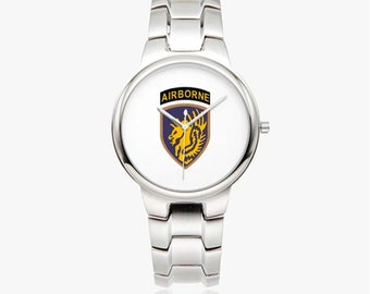13th Airborne Division-Silver Stainless Steel Silver Quartz Watch